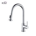 Kibi Casa Single Handle Pull Down Kitchen Sink Faucet KKF2002CH